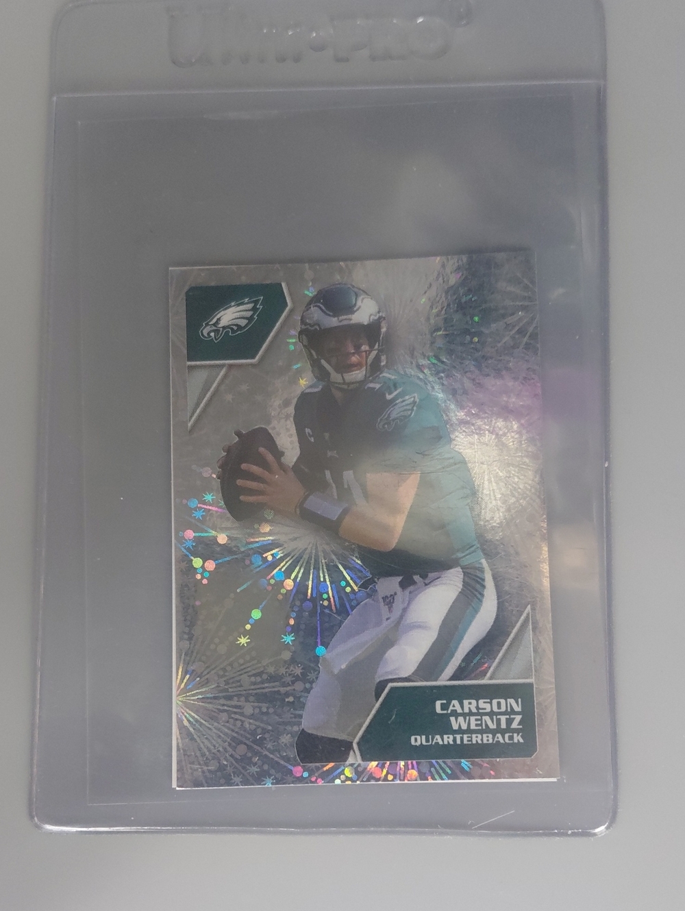 Philadelphia Eagles Carson Wentz Football Trading Card - Green With A-ROD